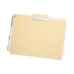 File Folder Manila 10% PCW - Sheets