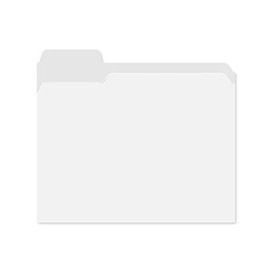 0%R High Yield File Folder - White